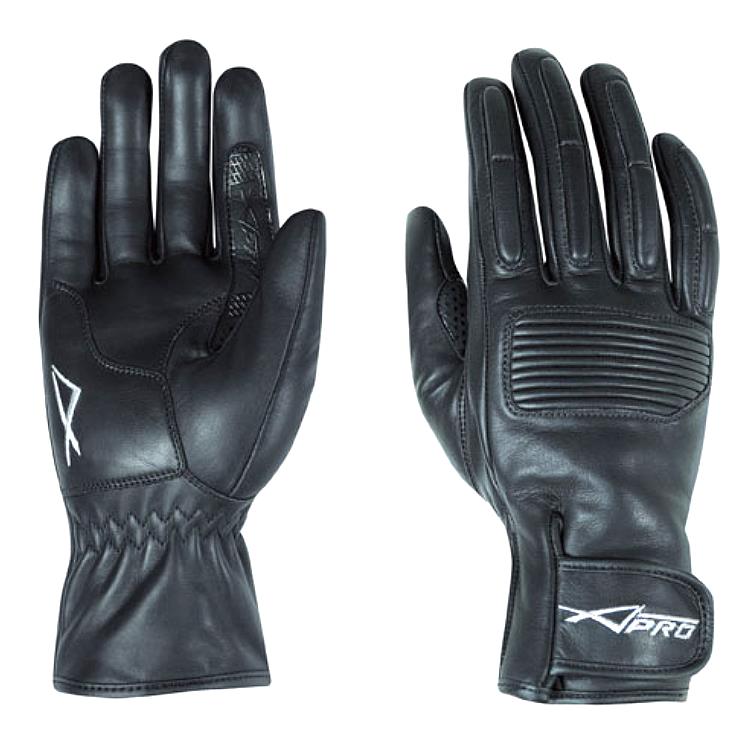 A-Pro Кожени Ръкавици за Мотор Monza Black