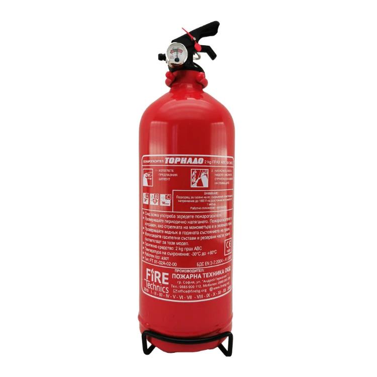 Fire Technics Пожарогасител Торнадо ABC 2 кг (прахов)