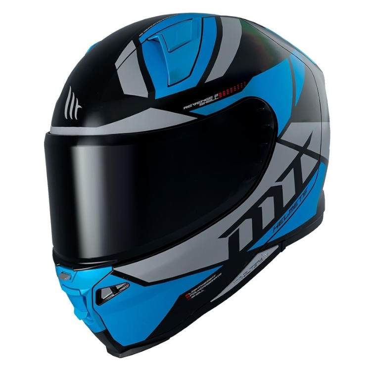 Каска за Мотор MT Helmets Revenge 2 Scalpel A7 Gloss Blue