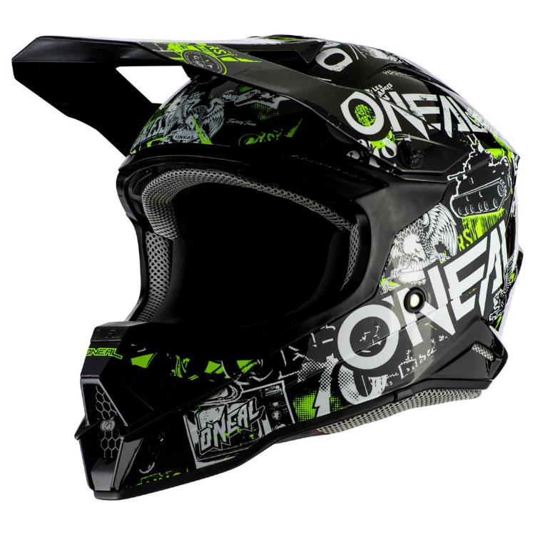 ONeal Каска за Мотокрос 3-Series Attack 2.0 (Black/Yellow)