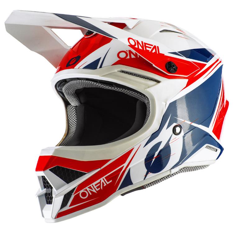 O'Neal Мотокрос каска 3 Series Stardust (White/Blue/Red)
