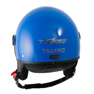 A-Pro Каска за скутер Traffic Blue