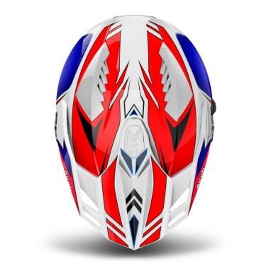 Airoh Мотокрос Каска Commander Carbon (Red/Blue)