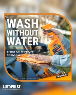 Препарат с вакса за миене без вода Armor All Waterless Wash & Wax 520 мл – Бързо и ефективно почистване и защита