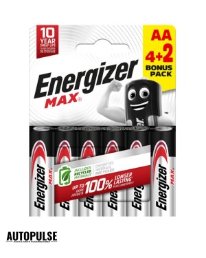 Батерии Energizer MAX AA (1.5 V) 4+2 бр.