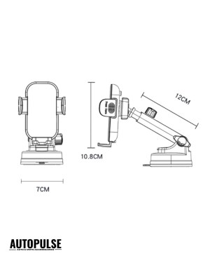Безжично Зарядно и Поставка за Телефон YESIDO C197 15W Qi