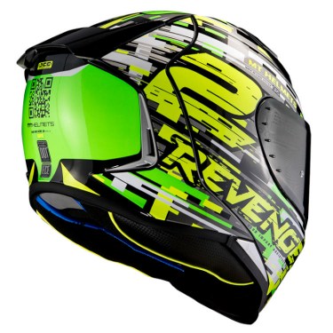 Каска за Мотор MT Helmets Revenge 2 Baye A6 Gloss Pearl Fluor Green
