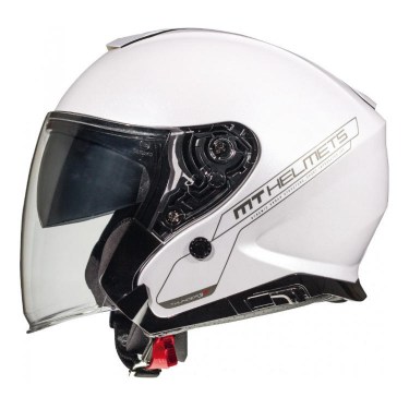 Каска за Мотор MT Helmets Thunder 3 SV Solid A0 Gloss Pearl White (градска)