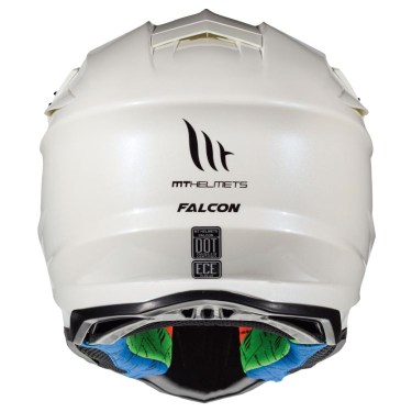 MT Мотокрос Каска Falcon Energy A0 Gloss Pearl White