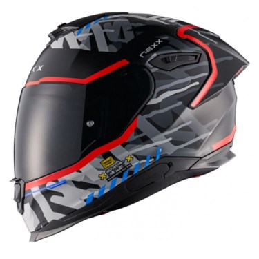 NEXX Каска за мотор Y100R Urbangram Black Red Matt