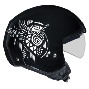 NEXX Каска за скутер Y.10 Artville Black White