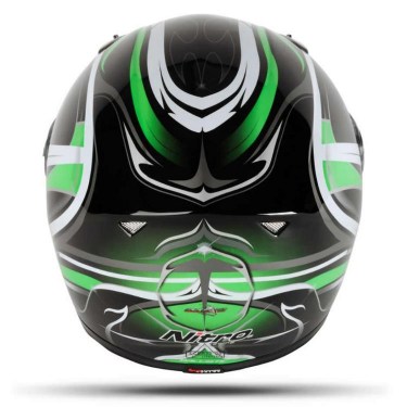 Nitro Каска за Мотор Ballistic Black / Green (Full Face)
