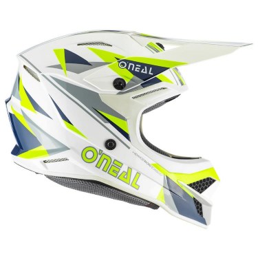 ONeal Мотокрос каска 3 Series Triz (White/Blue/Yellow)