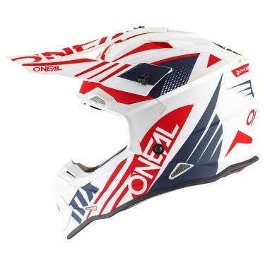 ONeal Мотокрос Каска 2 Series Spyde 2.0 (White / Blue / Red)