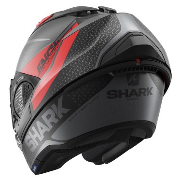 Shark Каска за Мотор Evo-GT Encke Matt Black/Red (отваряща се)