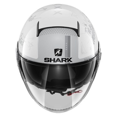 Shark Каска за Скутер Nano Tribute RM (White/Grey)