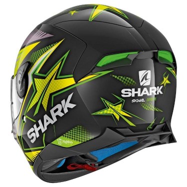 Shark Каска за Мотор Skwal II Draghal LED Green (интегрална)