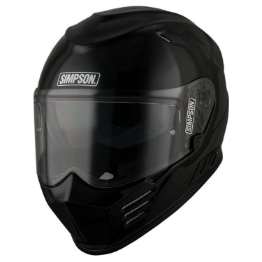 Simpson Каска за Мотор Venom Solid Gloss Black
