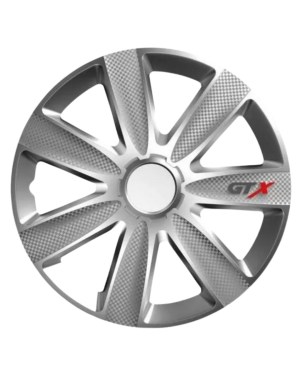 Тасове за джанти Versaco GTX Carbon Black/Silver 14 цола (комплект 4 броя)