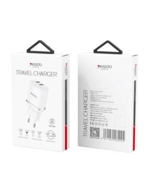 Зарядно устройство YESIDO YC26 20W (2xUSB-C)