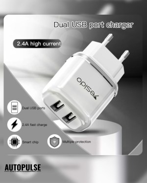 Зарядно устройство YESIDO YC26 20W (2xUSB-C)