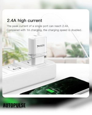 Зарядно устройство YESIDO YC26 20W (2xUSB-C)