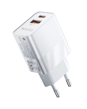Зарядно устройство Yesido YC32 20W с два порта (USB-C и USB-A)