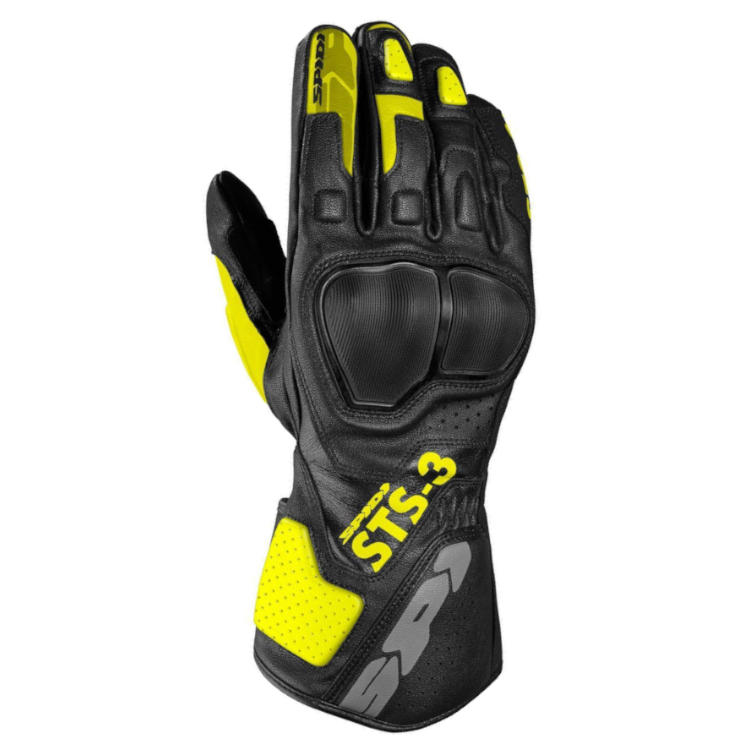 SPIDI Кожени Мото Ръкавици STR-3 Black/Yellow
